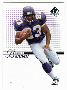 Michael Bennett - Minnesota Vikings (NFL Football Card) 2002 Upper Deck SP Authentic # 76 Mint