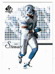 James Stewart - Detroit Lions (NFL Football Card) 2002 Upper Deck SP Authentic # 85 Mint