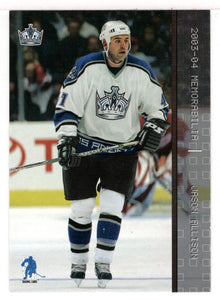 Jason Allison - Los Angeles Kings (NHL Hockey Card) 2003-04 Be A Player In The Game Memorabilia # 35 Mint