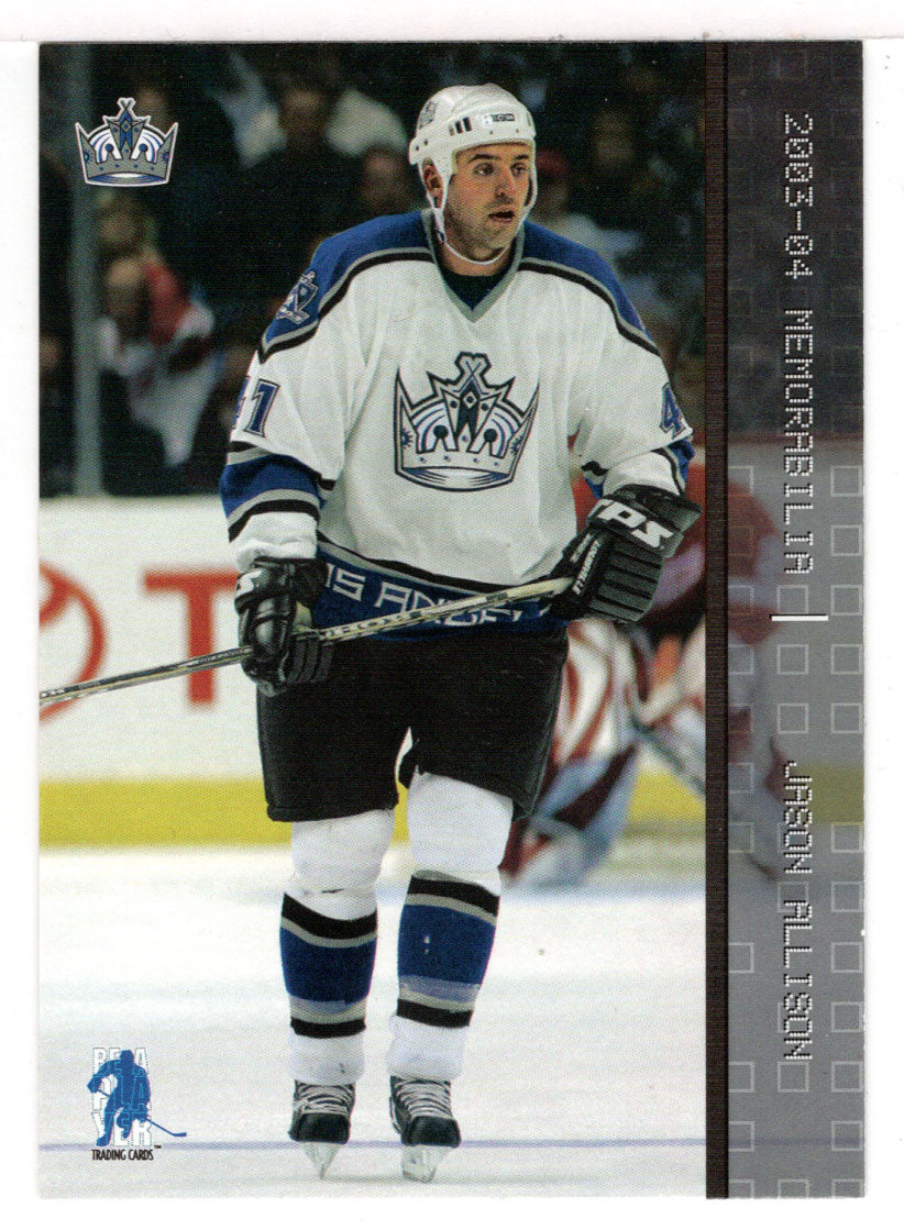 Jason Allison - Los Angeles Kings (NHL Hockey Card) 2003-04 Be A Player In The Game Memorabilia # 35 Mint