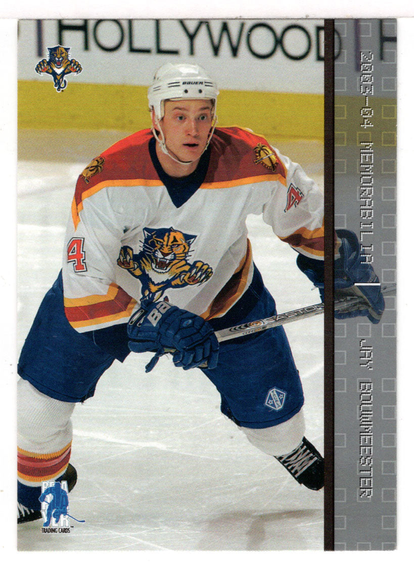 Jay Bouwmeester - Florida Panthers (NHL Hockey Card) 2003-04 Be A Player In The Game Memorabilia # 37 Mint
