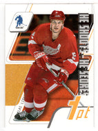 Nicklas Lidstrom - Detroit Red Wings - He Shoots, He Scores (NHL Hockey Card) 2003-04 Be A Player In The Game Memorabilia # 5 Mint