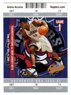 Antonio Davis - Toronto Raptors (NBA Basketball Card) 2003-04 Fleer Authentix # 30 Mint