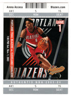 Bonzi Wells - Portland Trail Blazers (NBA Basketball Card) 2003-04 Fleer Authentix # 77 Mint