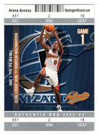 Gilbert Arenas - Washington Wizards (NBA Basketball Card) 2003-04 Fleer Authentix # 90 Mint