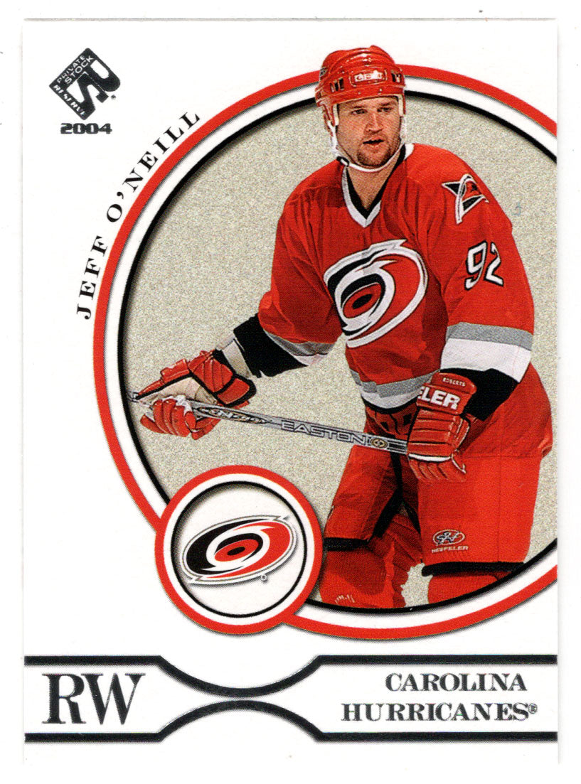 Jeff O'Neill - Carolina Hurricanes (NHL Hockey Card) 2003-04 Pacific Private Stock Reserve Retail # 19 Mint