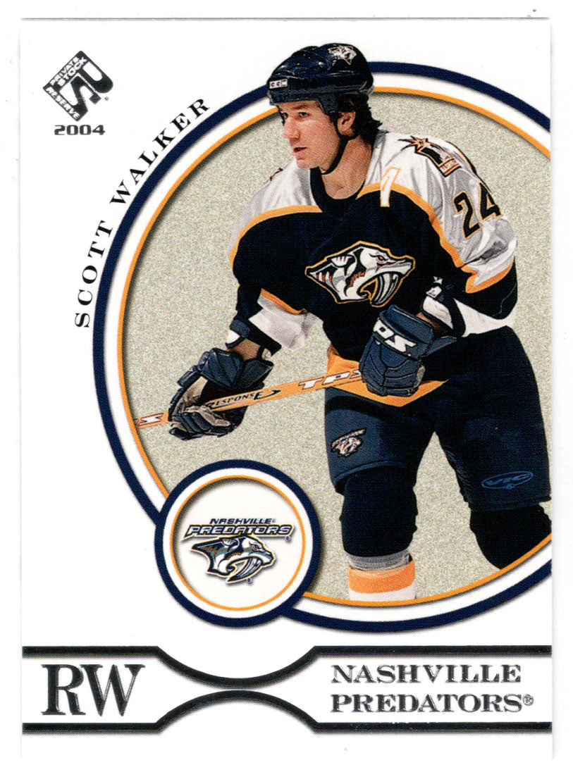 Scott Walker - Nashville Predators (NHL Hockey Card) 2003-04 Pacific Private Stock Reserve Retail # 58 Mint