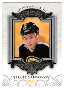 Sergei Samsonov - Boston Bruins (NHL Hockey Card) 2003-04 Upper Deck Classic Portraits # 8 Mint