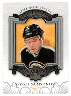 Sergei Samsonov - Boston Bruins (NHL Hockey Card) 2003-04 Upper Deck Classic Portraits # 8 Mint
