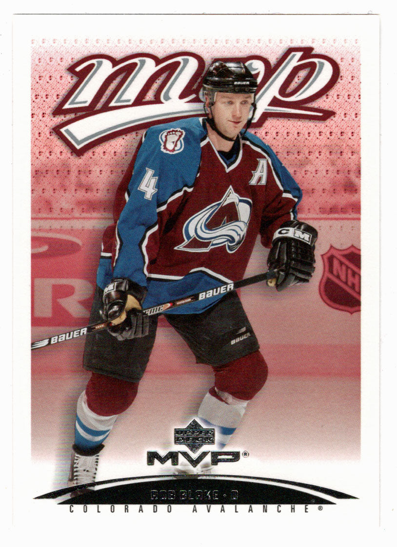Rob Blake - Colorado Avalanche (NHL Hockey Card) 2003-04 Upper Deck MVP # 107 Mint