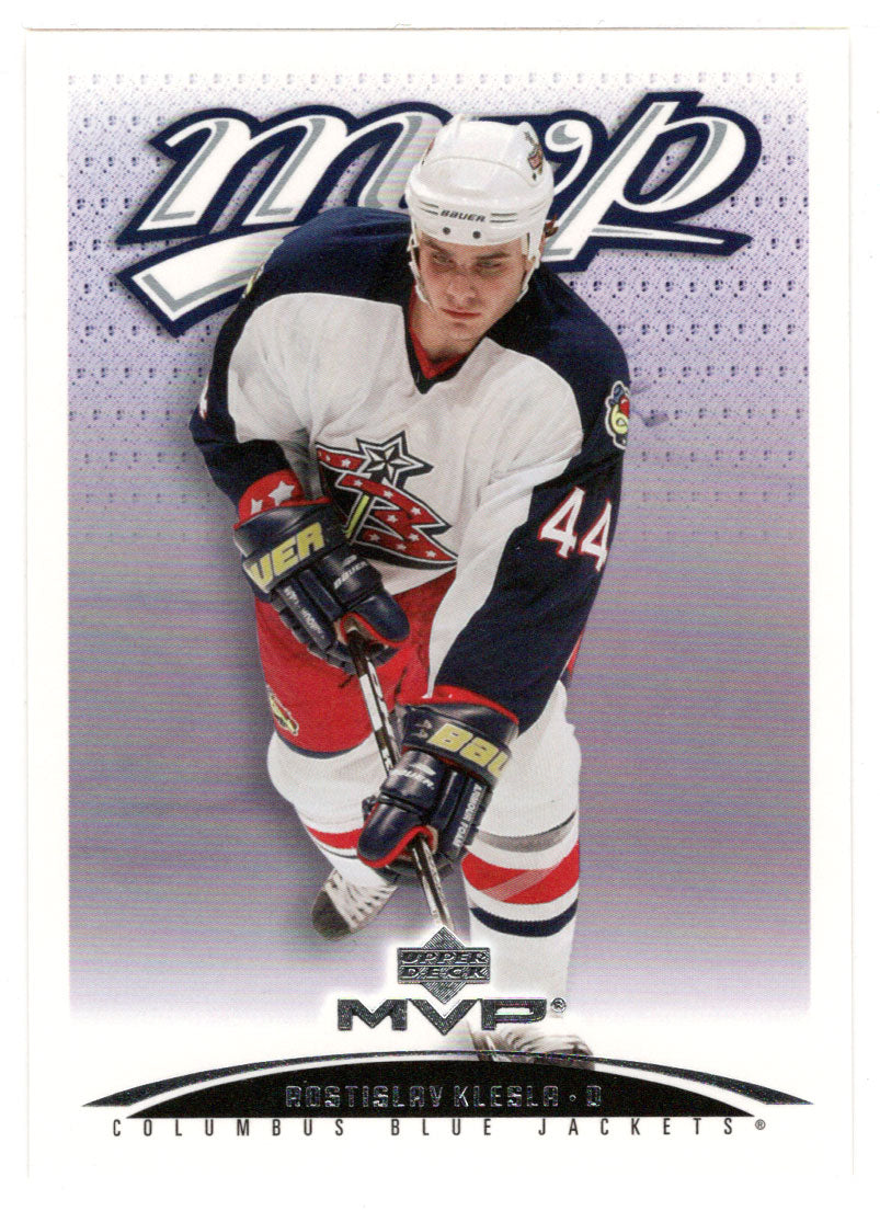 Rostislav Klesla - Columbus Blue Jackets (NHL Hockey Card) 2003-04 Upper Deck MVP # 123 Mint