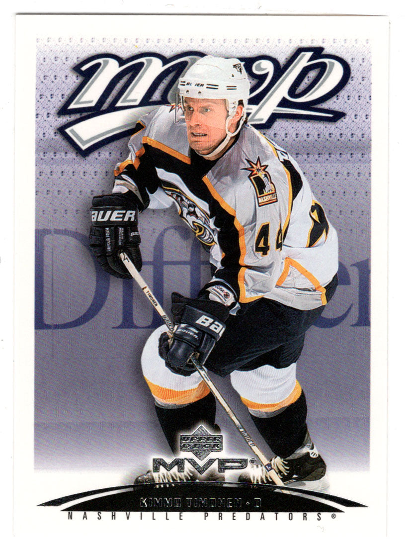 Kimmo Timonen - Nashville Predators (NHL Hockey Card) 2003-04 Upper Deck MVP # 236 Mint