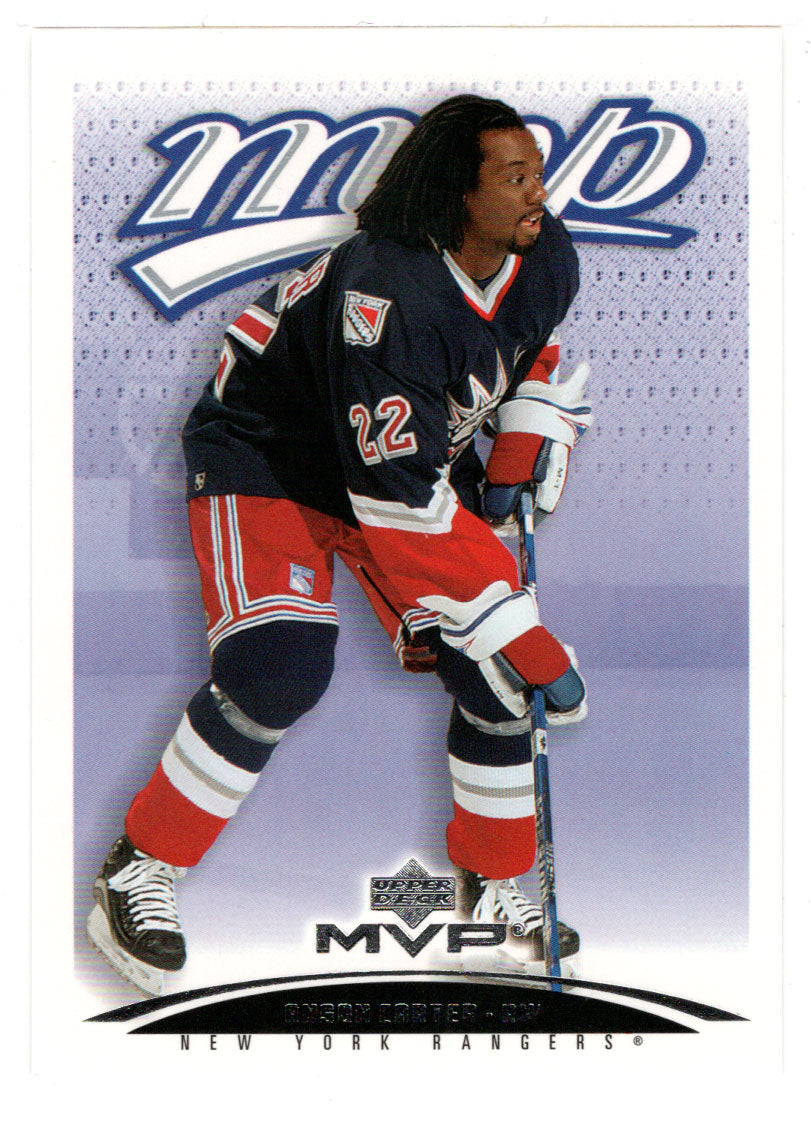 Anson Carter - New York Rangers (NHL Hockey Card) 2003-04 Upper Deck MVP # 277 Mint