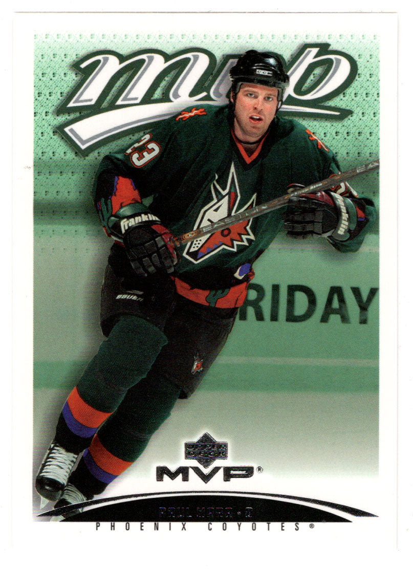 Paul Mara - Phoenix Coyotes (NHL Hockey Card) 2003-04 Upper Deck MVP # 328 Mint
