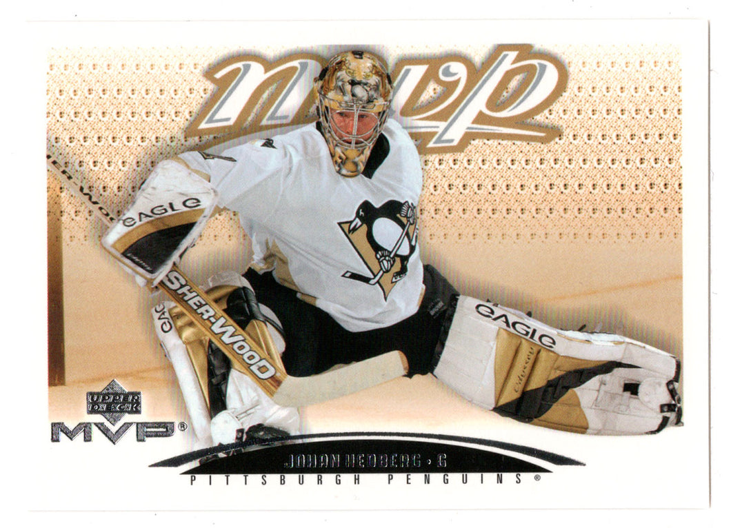 Johan Hedberg - Pittsburgh Penguins (NHL Hockey Card) 2003-04 Upper Deck MVP # 341 Mint