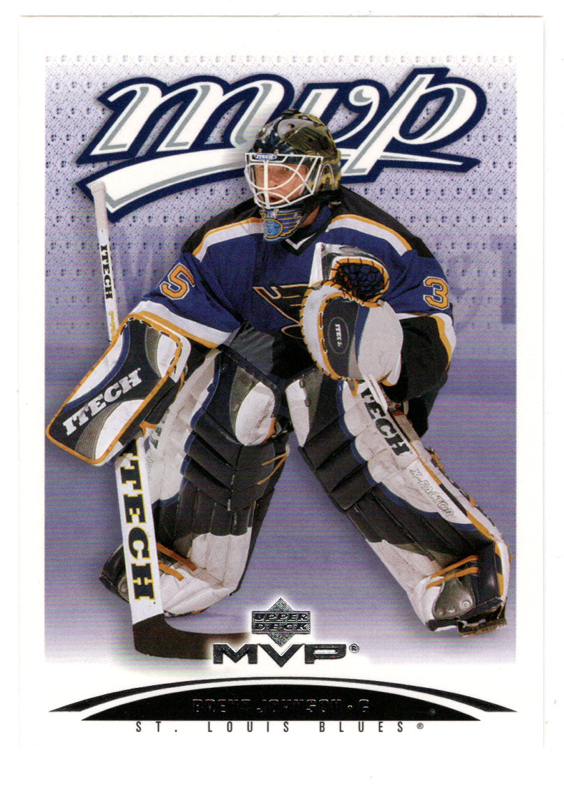 Brent Johnson - St. Louis Blues (NHL Hockey Card) 2003-04 Upper Deck MVP # 373 Mint