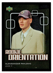 Aleksandar Pavlovic RC - Utah Jazz - Rookie Orientation (NBA Basketball Card) 2003-04 Upper Deck Victory # 119 Mint