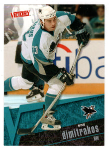 Niko Dimitrakos - San Jose Sharks (NHL Hockey Card) 2003-04 Upper Deck Victory # 159 Mint