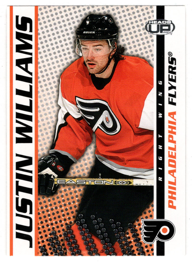 Justin Williams - Philadelphia Flyers (NHL Hockey Card) 2003-04 Heads Up # 75 Mint