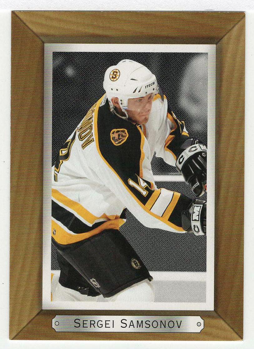 Sergei Samsonov - Boston Bruins (NHL Hockey Card) 2003-04 Upper Deck Bee Hive # 21 Mint