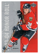Tyler Arnason - Chicago Blackhawks (NHL Hockey Card) 2003-04 Upper Deck Honor Roll # 16 Mint
