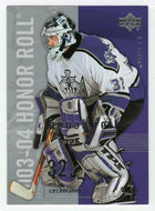 Roman Cechmanek - Los Angeles Kings (NHL Hockey Card) 2003-04 Upper Deck Honor Roll # 38 Mint