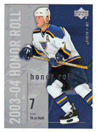 Keith Tkachuk - St. Louis Blues (NHL Hockey Card) 2003-04 Upper Deck Honor Roll # 76 Mint