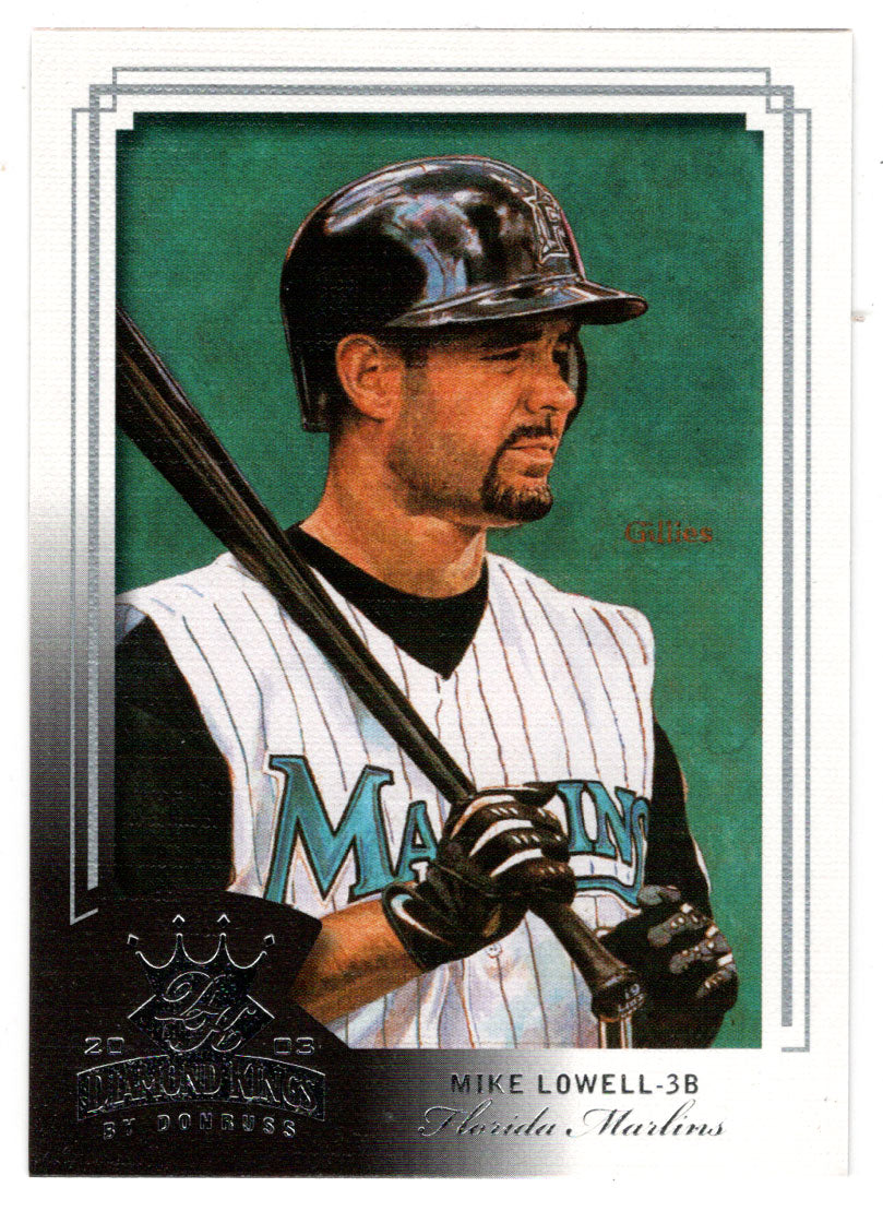 Mike Lowell - Florida Marlins (MLB Baseball Card) 2003 Donruss Diamond Kings # 100 Mint
