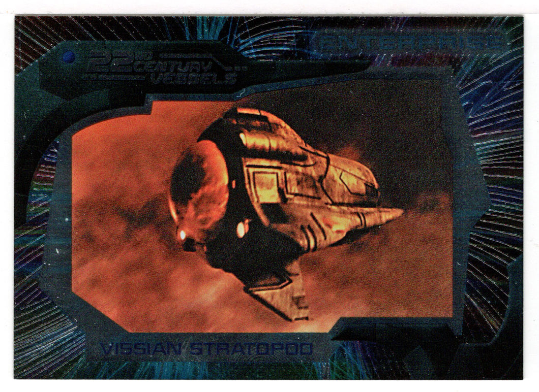 Vissian Stratopod (Trading Card) Star Trek Enterprise - Season Two - 22nd Century Vessels - 2003 Rittenhouse Archives # V-4 - Mint