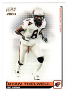 Ryan Thelwell - British Columbia Lions (CFL Football Card) 2003 Pacific # 12 Mint