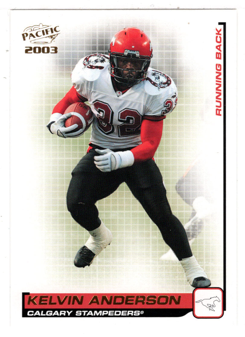 Kelvin Anderson - Calgary Stampeders (CFL Football Card) 2003 Pacific # 14 Mint