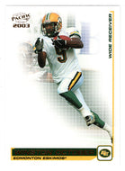 Winston October - Edmonton Eskimos (CFL Football Card) 2003 Pacific # 31 Mint