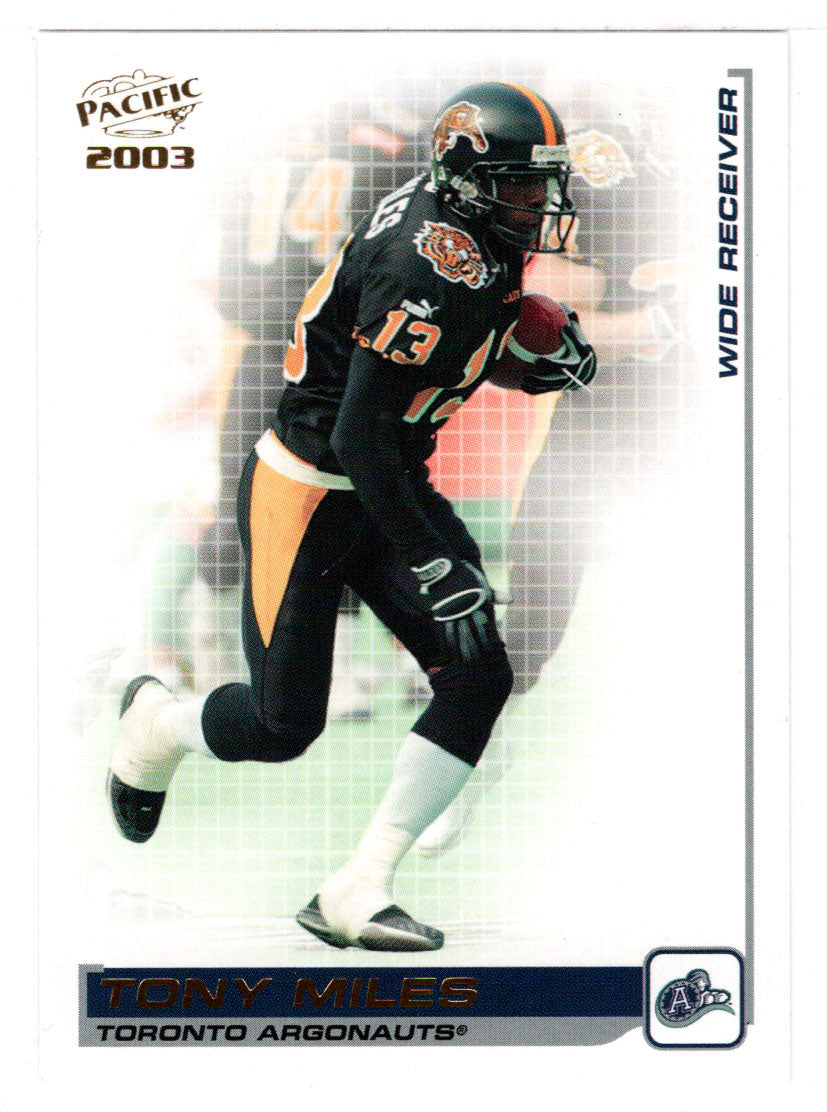 Tony Miles - Toronto Argonauts (CFL Football Card) 2003 Pacific # 90 Mint