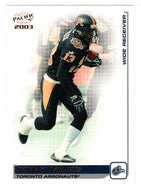 Tony Miles - Toronto Argonauts (CFL Football Card) 2003 Pacific # 90 Mint