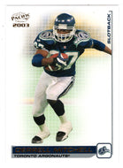 Derrell Mitchell - Toronto Argonauts (CFL Football Card) 2003 Pacific # 91 Mint