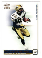 Markus Howell - Winnipeg Blue Bombers (CFL Football Card) 2003 Pacific # 101 Mint