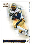 Chad Plummer - Winnipeg Blue Bombers (CFL Football Card) 2003 Pacific # 106 Mint