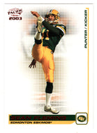 Sean Fleming - Edmonton Eskimos (CFL Football Card) 2003 Pacific RED # 27 Mint