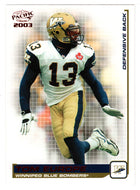 Tom Europe - Winnipeg Blue Bombers (CFL Football Card) 2003 Pacific RED # 98 Mint