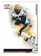 Chad Plummer - Winnipeg Blue Bombers (CFL Football Card) 2003 Pacific RED # 106 Mint