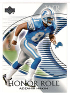 Az-Zahir Hakim - Detroit Lions (NFL Football Card) 2003 Upper Deck Honor Roll # 5 Mint