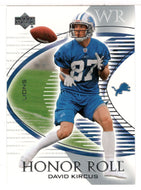 David Kircus RC - Detroit Lions (NFL Football Card) 2003 Upper Deck Honor Roll # 6 Mint