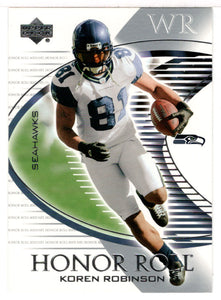 Koren Robinson - Seattle Seahawks (NFL Football Card) 2003 Upper Deck Honor Roll # 33 Mint