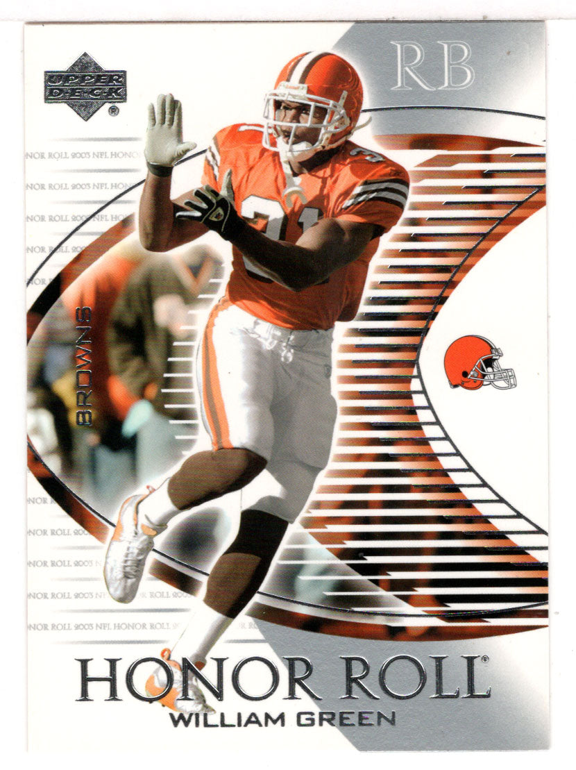 William Green - Cleveland Browns (NFL Football Card) 2003 Upper Deck Honor Roll # 66 Mint