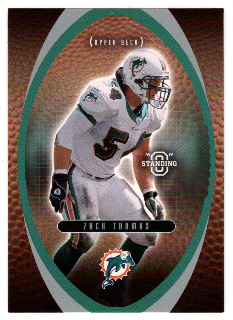 Zach Thomas - Miami Dolphins (NFL Football Card) 2003 Upper Deck Standing O # 79 Mint
