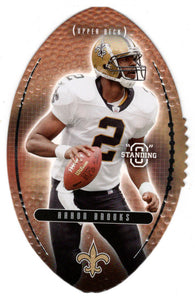 Aaron Brooks - New Orleans Saints (NFL Football Card) 2003 Upper Deck Standing O DIE CUTS # 15 Mint