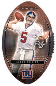 Kerry Collins - New York Giants (NFL Football Card) 2003 Upper Deck Standing O DIE CUTS # 31 Mint