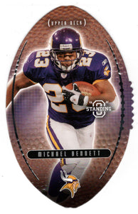 Michael Bennett - Minnesota Vikings (NFL Football Card) 2003 Upper Deck Standing O DIE CUTS # 45 Mint