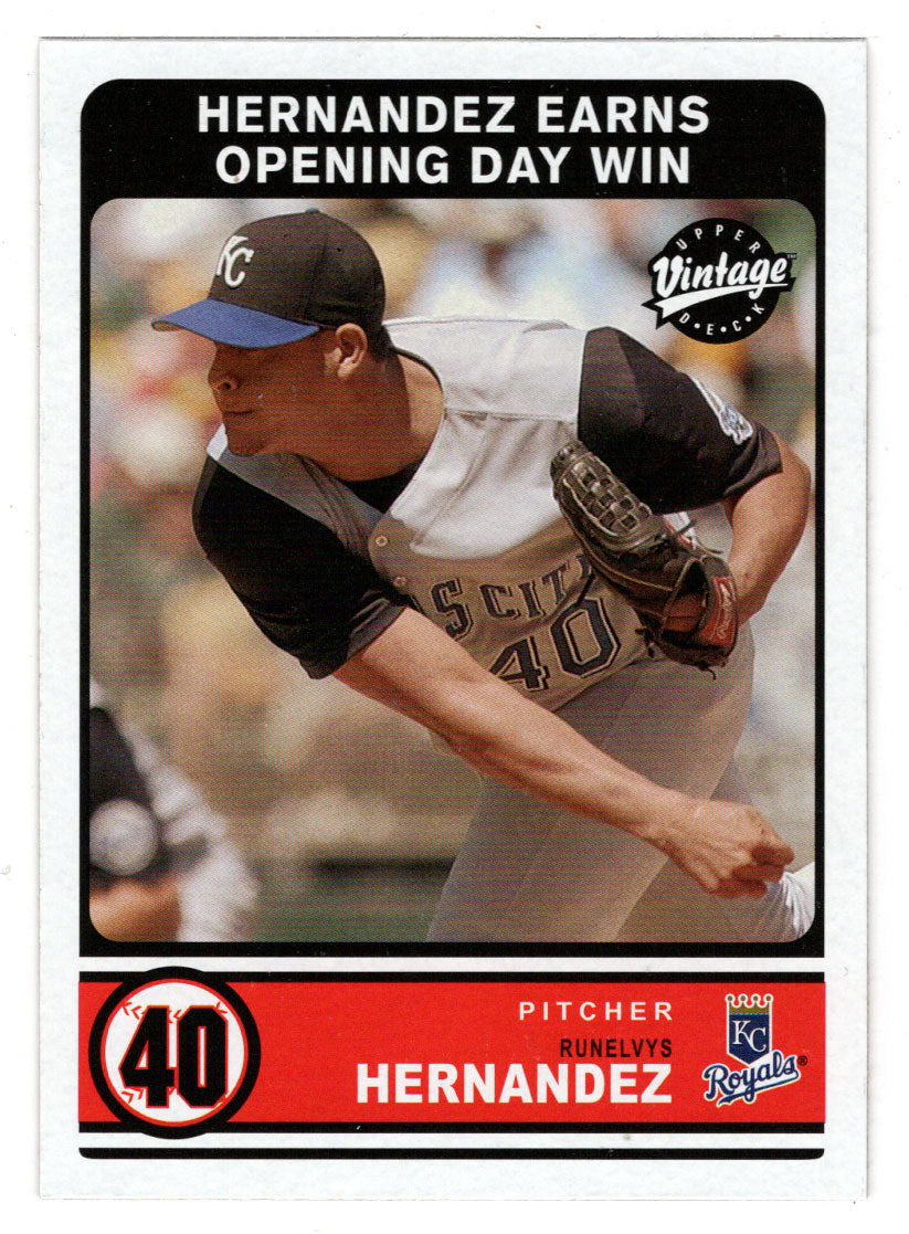 Runelvys Hernandez - Kansas City Royals (MLB Baseball Card) 2003 Upper Deck Vintage # 287 Mint
