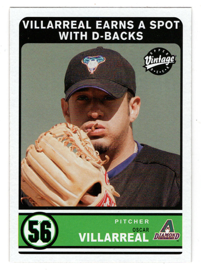Oscar Villareal RC - Arizona Diamondbacks (MLB Baseball Card) 2003 Upper Deck Vintage # 293 Mint